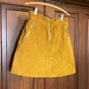 Karen Millen Mustard Mini Skirt